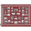 Raspberry Room Pack Print Wallpaper for 12th Scale Dolls House