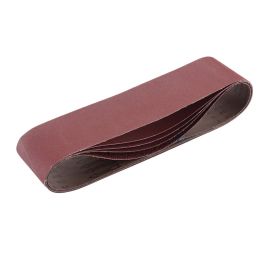 Draper Cloth Sanding Belts 100mm x 915mm Assorted Grit Pack of 5