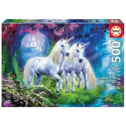 Unicorns In The Forest 500 Piece Jigsaw