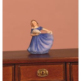 Orange or Blue Lady Ornaments for 12th Scale Dolls House