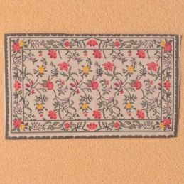 Pretty Floral Rug for 12th Scale Dolls House