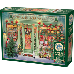 Cobble Hill Christmas Flower Shop 1000 Piece Jigsaw