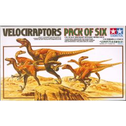 Tamiya 1/35 Scale Pack of 6 Velociraptors Model Kit