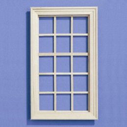 Large Wooden Window fits opening for 12th Scale Dolls House