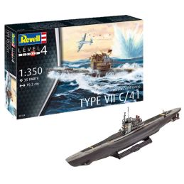 Revell 1/350 Scale German Submarine Type VII C/41 Model Kit