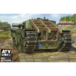 AFV Club Churchill MK.IV Avre with Fascine Carrier Frame 1:35 Scale Plastic Model Kit - Starter Paint Pack (7 x 17ml Pots)