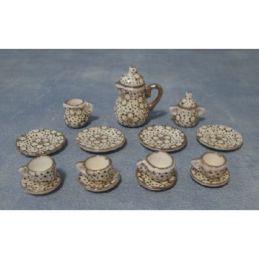 1930's Web Pattern Tea Set for 12th Scale Dolls House