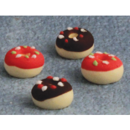 Four Donuts for 12th Scale Dolls House