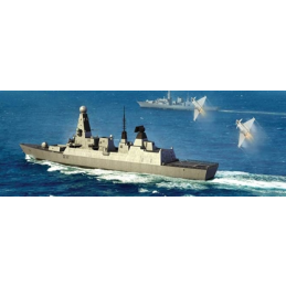 Trumpeter HMS Type 45 Destroyer (Daring) Plastic Kit - Starter Paint Pack (7 x 17ml)
