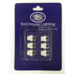 6 x Standard 12V Lighting Plugs for 12th Scale Dolls House