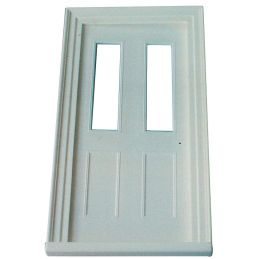 Plastic Victorian Front Door for 12th Scale Dolls House