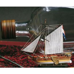 Amati 1/300 Scale Dutch Golden Yacht Ship in a Bottle Model Kit