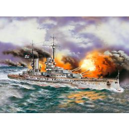 ICM 1/350 Scale Markgraf' WWI German Battleship Model Kit