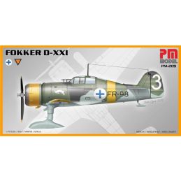 PM Models 1/72 Scale  Fokker D-XXI (FR-98) Model Kit