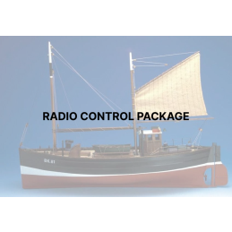 Fifie Amaranth RC Pack inc Motor for Caldercraft Fifie Amaranth Model Boat Kit