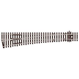Peco SL-E89 Turnout, Large Radius, Left Hand OO Gauge