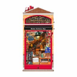 Rolife Wisdom Stationery Shop 3D Wooden DIY Miniature House Book Nook