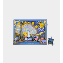 Rowood The Starry Night Wall Art Wooden Model Kit