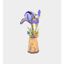 Rowood Purple Iris Wooden Model Kit