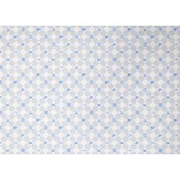 Glossy Delft Tile Small Wallpaper for 12th Scale Dolls House