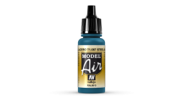 Vallejo Model Air Farbe 71087 Stahlblau - 17 Ml Acrylfarbe Für Airbrush & Pinsel, Matt, Wasserbasiert
