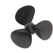 40mm Nylon propeller 3 blade for M4 Threaded Propshafts