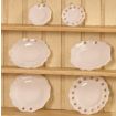 6 x Pretty White Plates 12th Scale for Dolls House