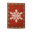Snowflake Christmas Rug for 12th Scale Dolls House 