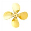 Raboesch Brass 75mm M5 Threaded 4 Blade Propeller