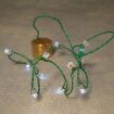 Battery Powered White String Lights for 12th Scale Dolls House