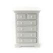 White Chest of Six Drawers for 12th Scale Dolls House