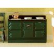 Large Green Aga Style Stove for 12th Scale Dolls House