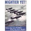 60 WWII Poster Paper Plane Kit