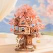 Rolife Sakura Tree House DIY Wooden Model Kit