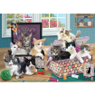 Cobble Hill Crafty Kittens 500 Piece Jigsaw