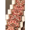 Red and Cream Stair Carpet for 12th Scale Dolls House