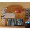 Pine Basin and Drainer for 12th Scale Dolls House