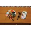 Artists Palette, Brushes & Paints for 12th Scale Dolls House