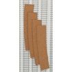 Cork track pre-cut - Curve for Y point - Pack of 4 OO Gauge
