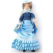 Estella in Light Blue Dress Porcelain Poseable Doll for 12th Scale Dolls House