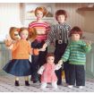 Modern Family of Five Dolls for 12th Scale Dolls House