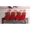 Felt Christmas Stockings (4) for 12th Scale Dolls House