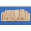 Wooden Roof Tiles Pack of 100 for 12th Scale Dolls House