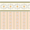 Soft Peach Posy Wallpaper for 12th Scale Dolls House
