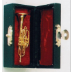 Brass Cornet with Black Case for 12th Scale Dolls House