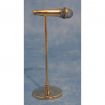 Gold Microphone and Stand for 12th Scale Dolls House