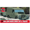 Airfix 1/76 Scale LWB Land Rover (Hard Top) & Trailer Model Kit