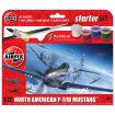 Airfix 1/72 Scale North American P-51D Mustang Starter Set Model Kit