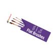 Humbrol Flat Brush Pack Sizes 3,5,7,10mm
