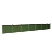 ATD Models Green Wooden Fencing with Trellis Top Card Kit OO Gauge